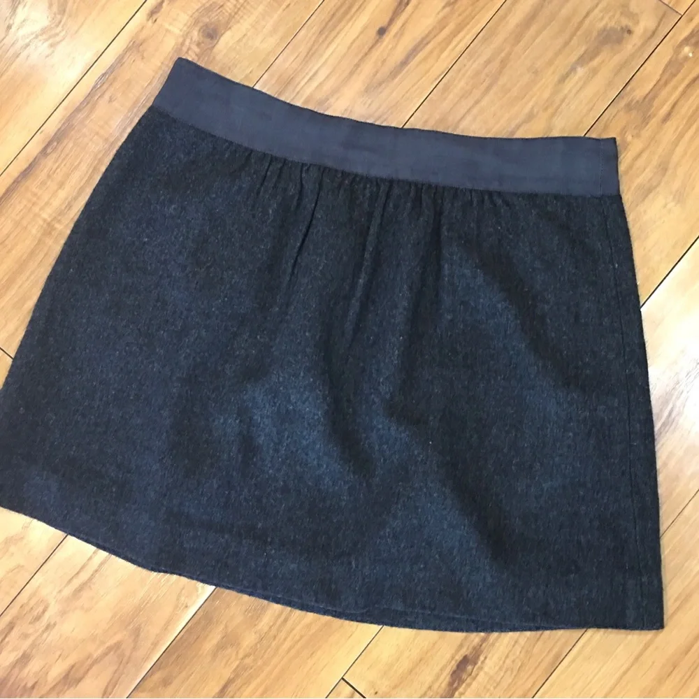 J. Crew career casual summer A- line mini skirt gray small medium